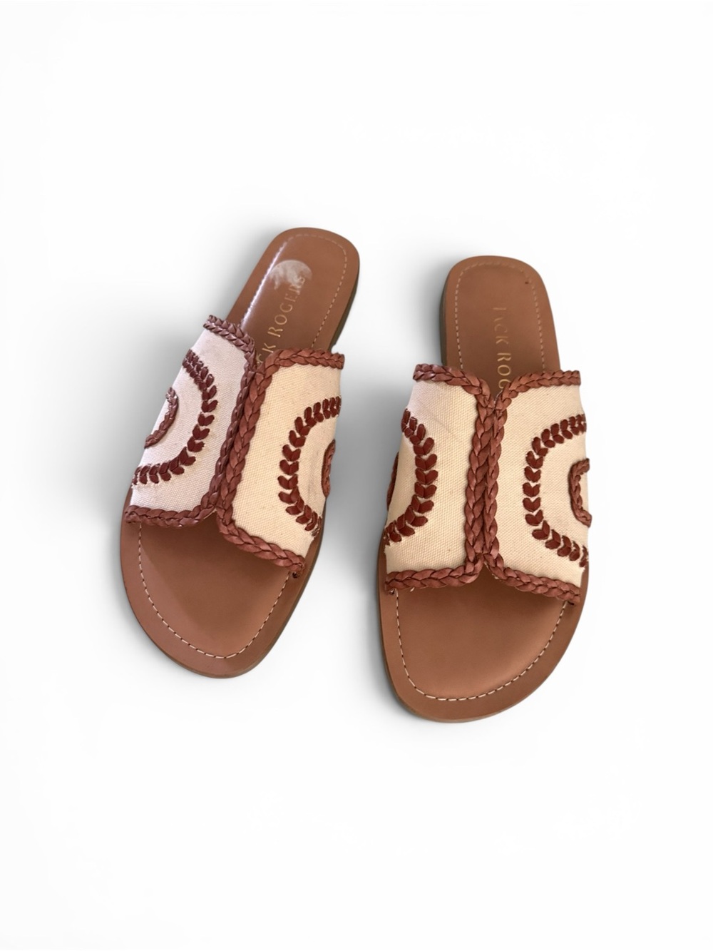 Jack Rogers Seagate Braided Slide Sandals - Picture 1 of 3